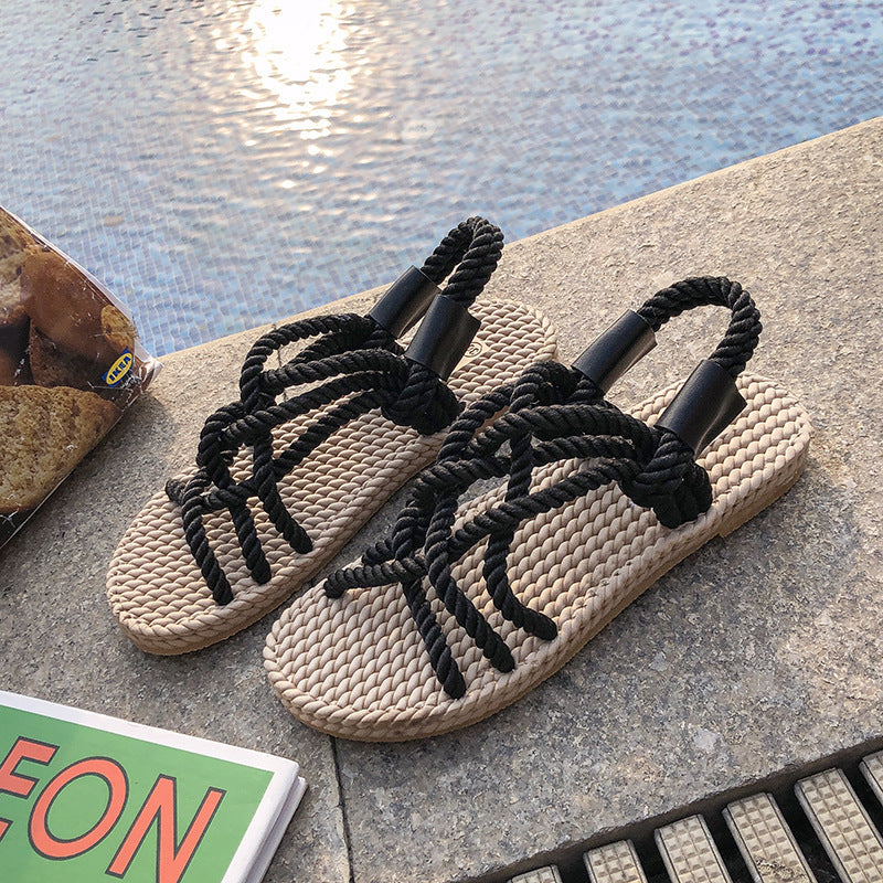 Isabella™ Geflochtene Seil Sandalen