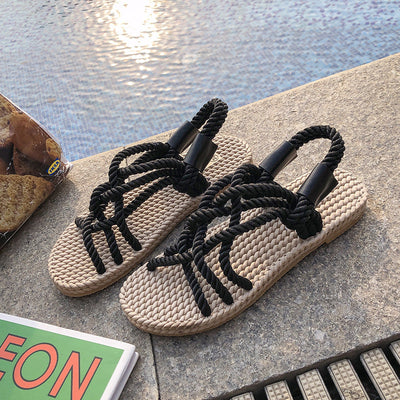 Isabella™ Geflochtene Seil Sandalen