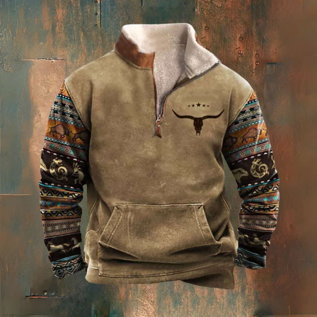 Herbst-/Winterjacke mit halbem Reißverschluss