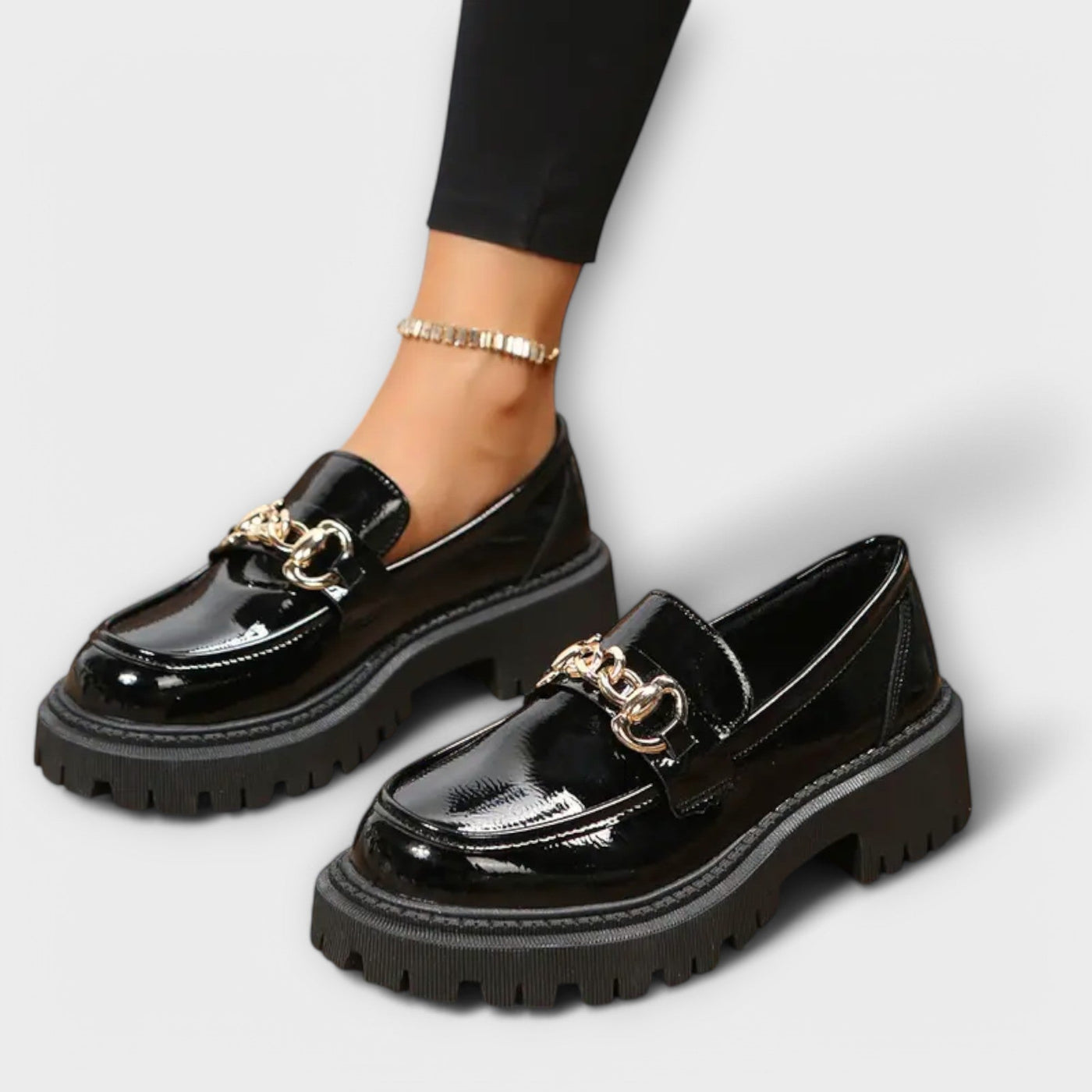 Virella – Trendige Damen-Platform-Loafer mit Schnalle