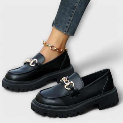 Virella – Trendige Damen-Platform-Loafer mit Schnalle