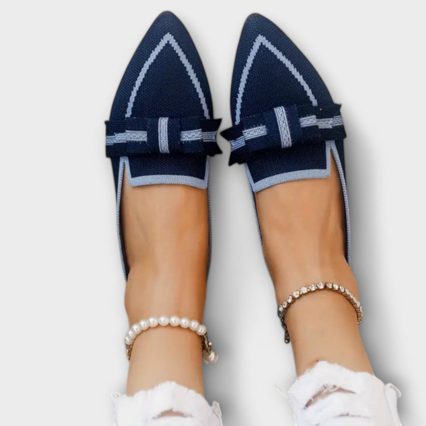 Zavina – Flache Damenschuhe mit Knoten-Design