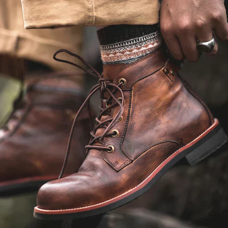 Fanum | Herren Retro Stiefel mit Rundspitze