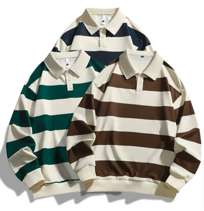 Lässiger Polo-Pullover