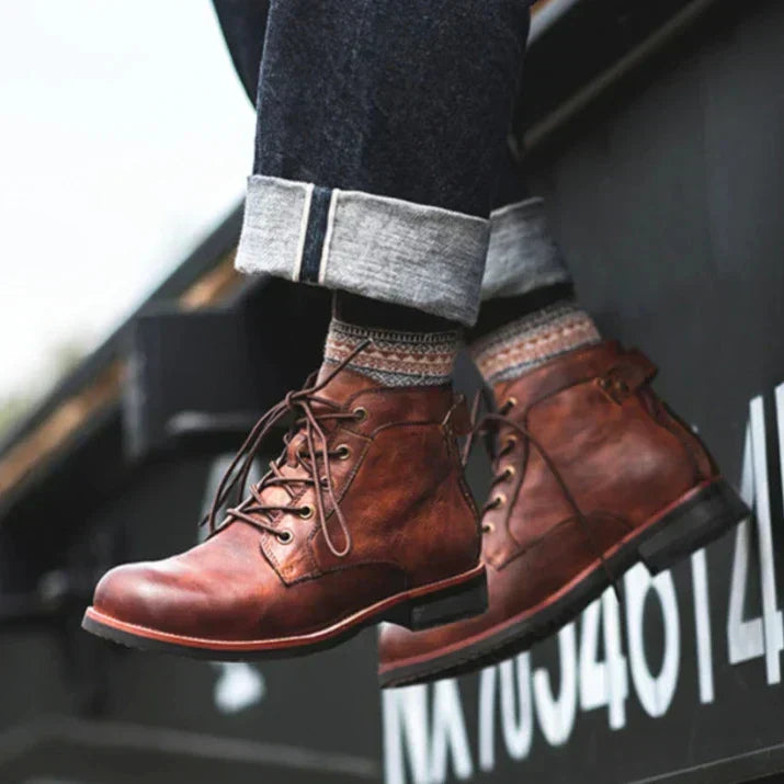 Fanum | Herren Retro Stiefel mit Rundspitze