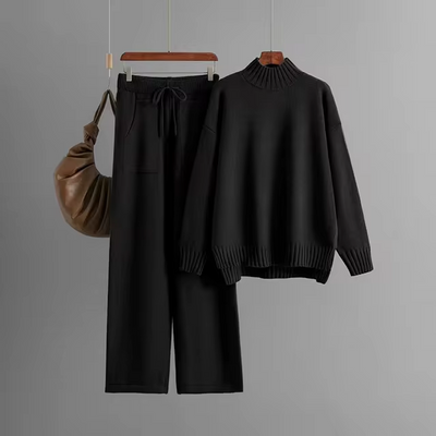 Nia® - Elegantes Set mit langärmliger Bluse und geraden Hosen