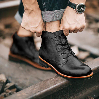 Fanum | Herren Retro Stiefel mit Rundspitze
