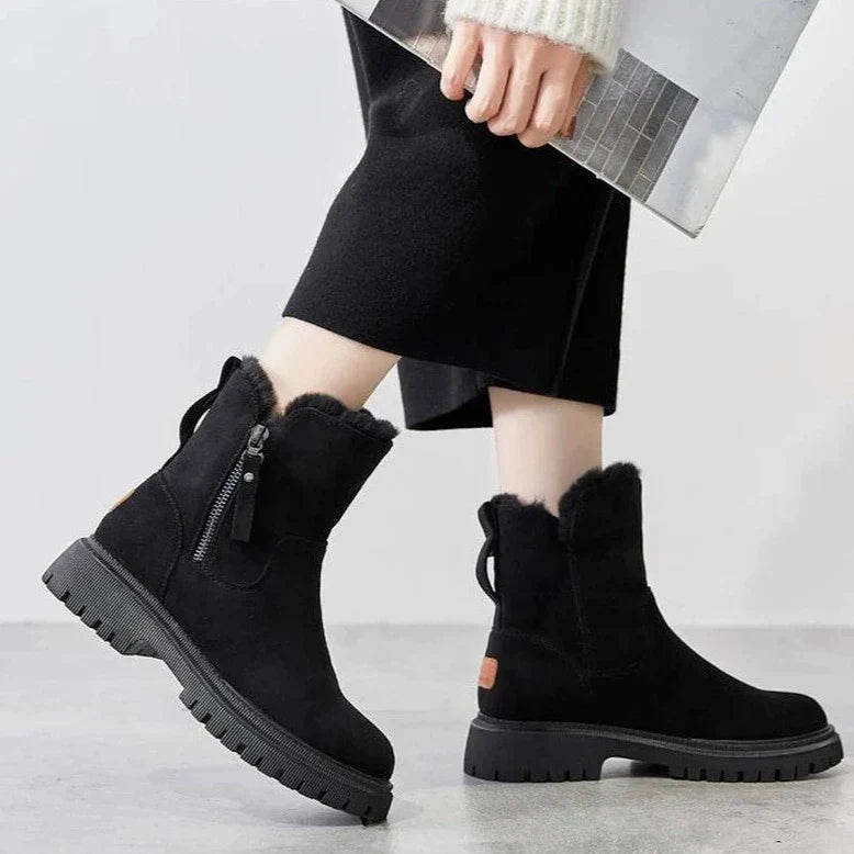 Monique - Stylische und warme Stiefel mit Reißverschluss
