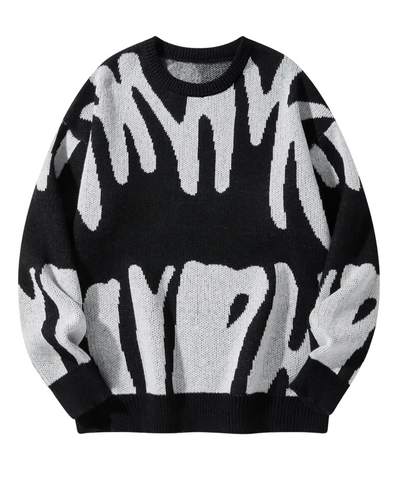 Eleganter gemusterter Pullover