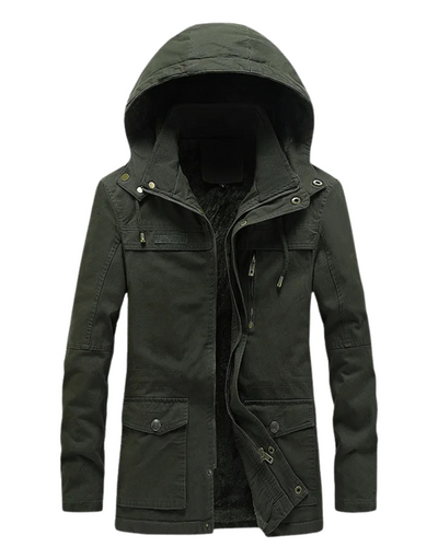 Lässige Winterjacke aus Baumwolle