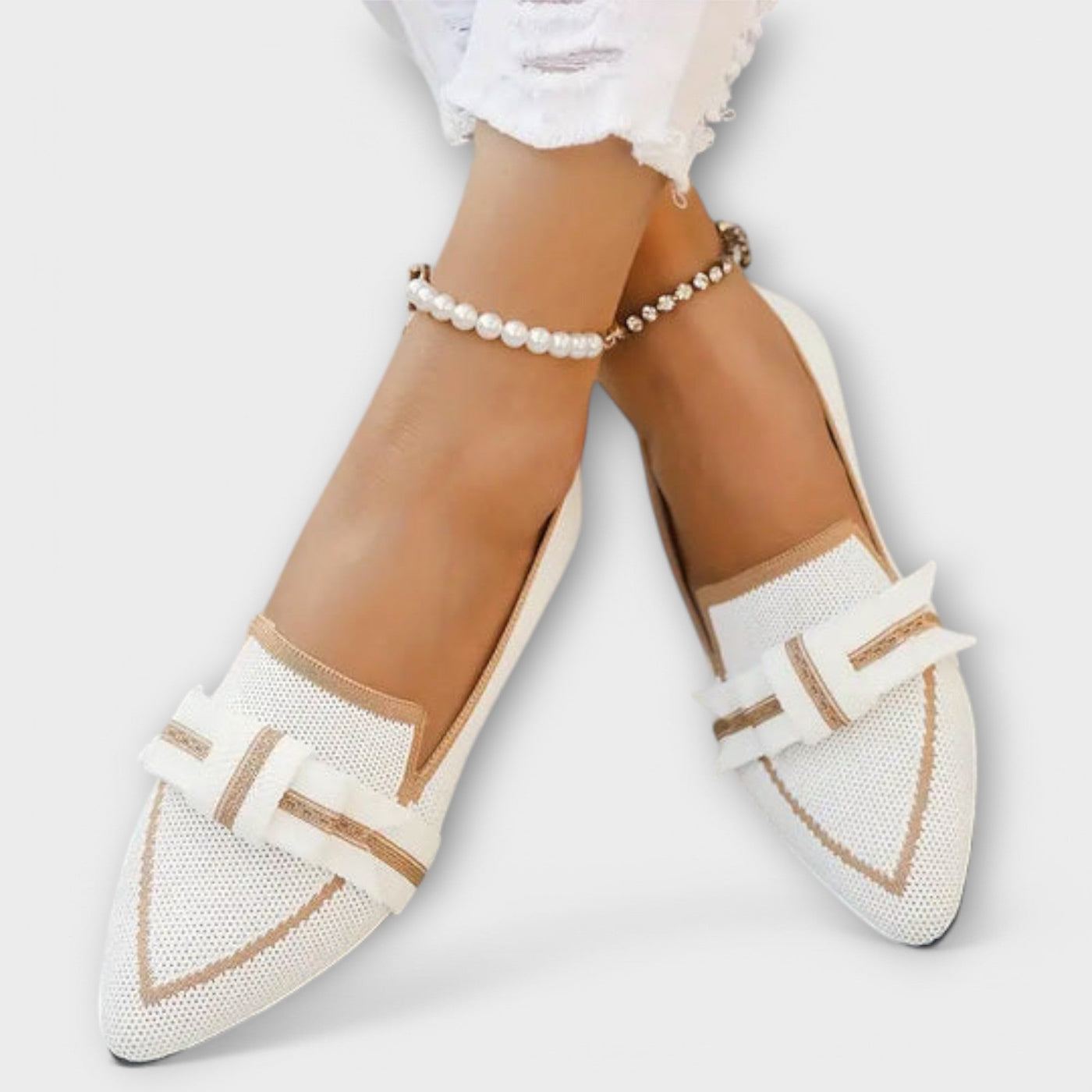 Zavina – Flache Damenschuhe mit Knoten-Design