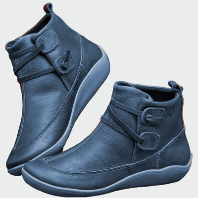 Premium Orthopädische Leder Stiefeletten
