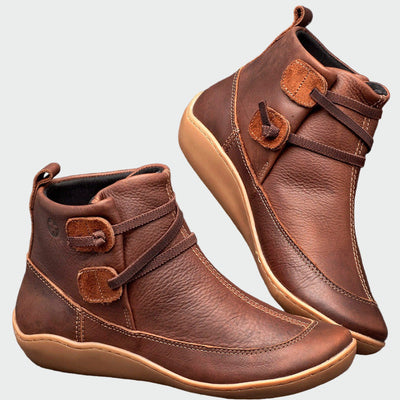 Premium Orthopädische Leder Stiefeletten