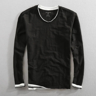 Paris Vintage T-Shirt mit langen Ärmeln