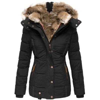 Britta™ | Warmer Wintermantel mit Fellfutter