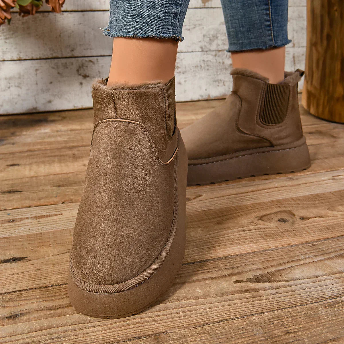 Elsa - Warme Stiefel mit Bequemem Futter