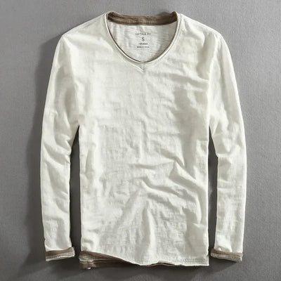 Paris Vintage T-Shirt mit langen Ärmeln