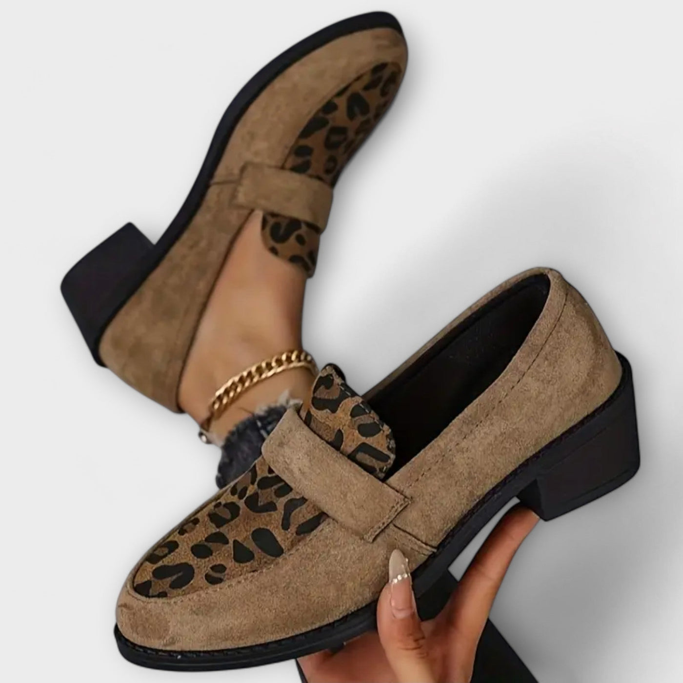 Karla – Elegante Damenschuhe mit Leopardenmuster