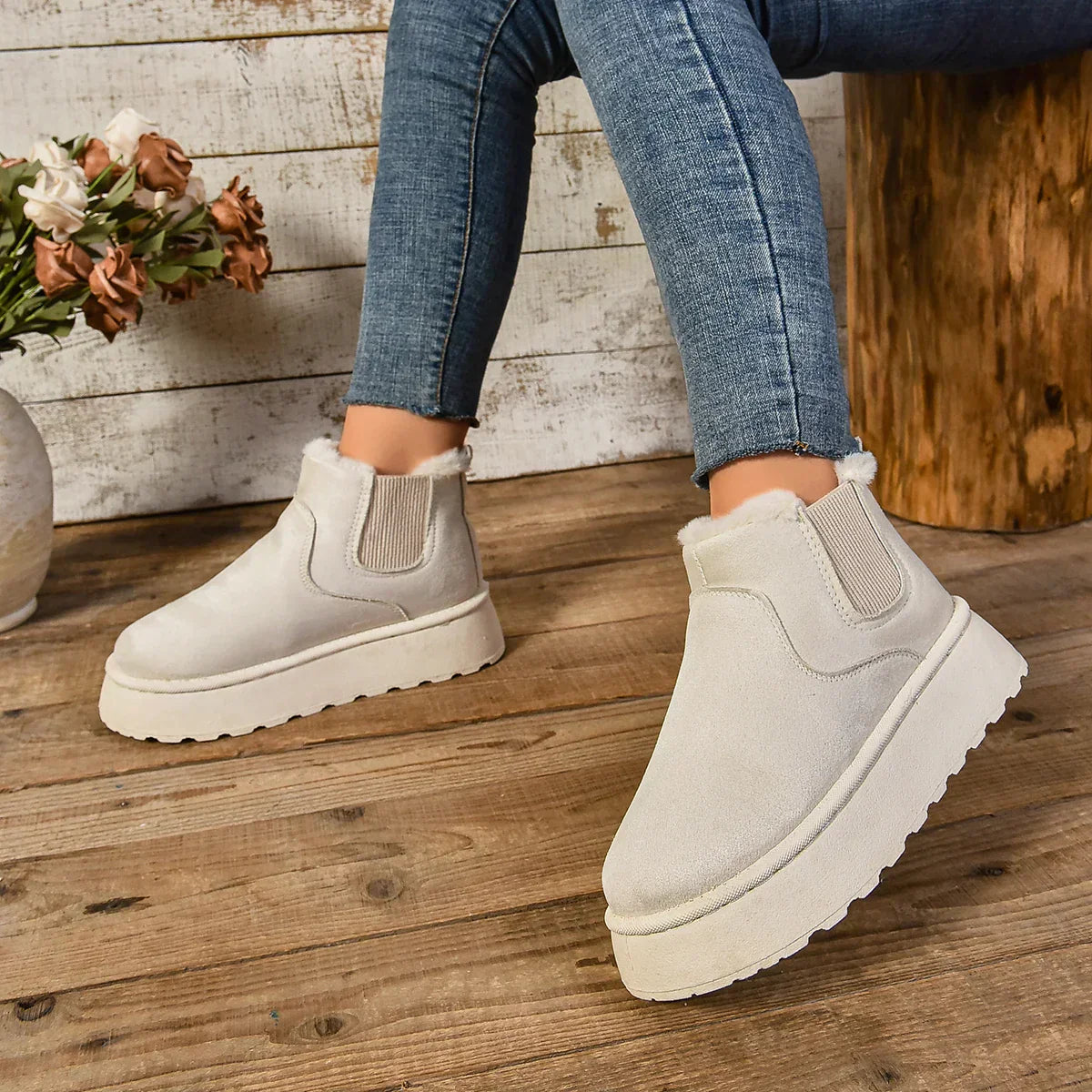 Elsa - Warme Stiefel mit Bequemem Futter