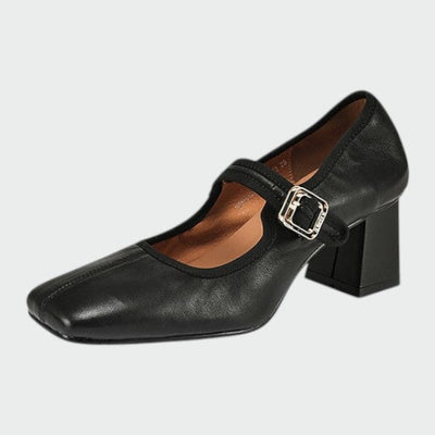 Olivia - Blockabsatz Schnallen-Mary Janes
