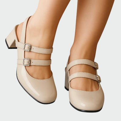 Olivia - Orthopädische Lederflats Mary Jane