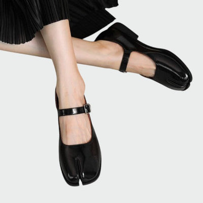 Olivia - Split-Toe Schnallen-Mary Jane Schuhe