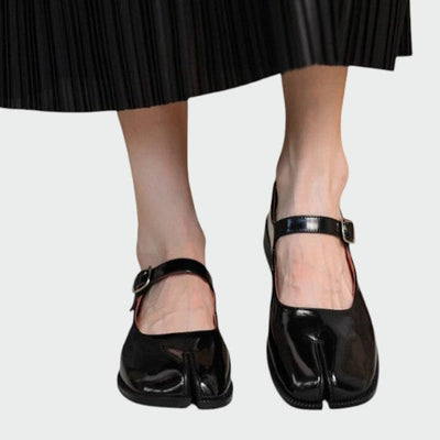 Olivia - Split-Toe Schnallen-Mary Jane Schuhe