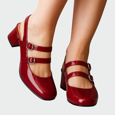 Olivia - Orthopädische Lederflats Mary Jane