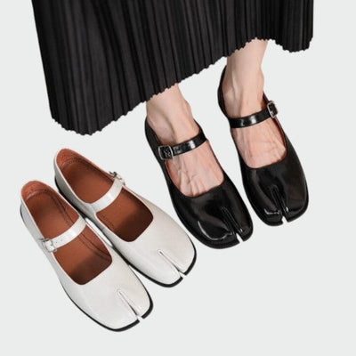 Olivia - Split-Toe Schnallen-Mary Jane Schuhe