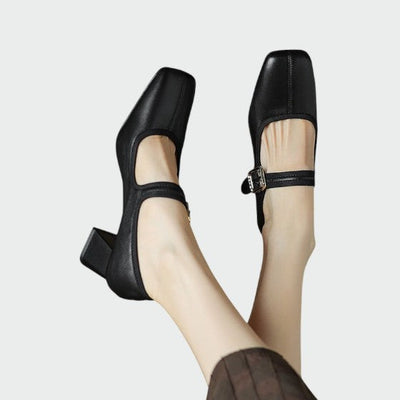 Olivia - Blockabsatz Schnallen-Mary Janes