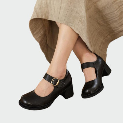 Olivia - Chunky-Heel Schnalle Mary Jane Schuhe
