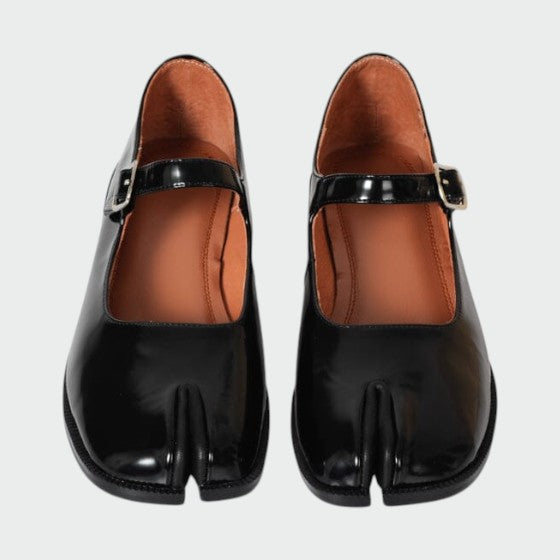 Olivia - Split-Toe Schnallen-Mary Jane Schuhe