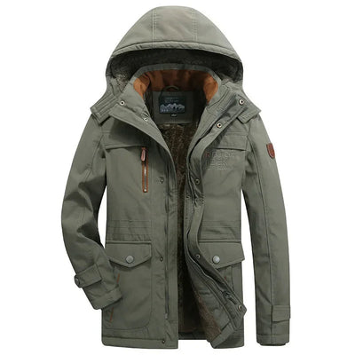 Elegante wattierte Winterjacke