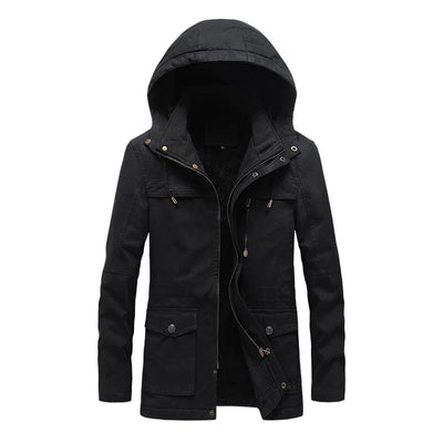 Lässige Winterjacke aus Baumwolle