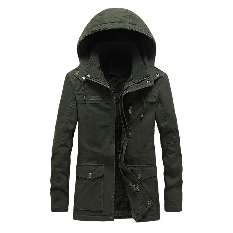 Lässige Winterjacke aus Baumwolle