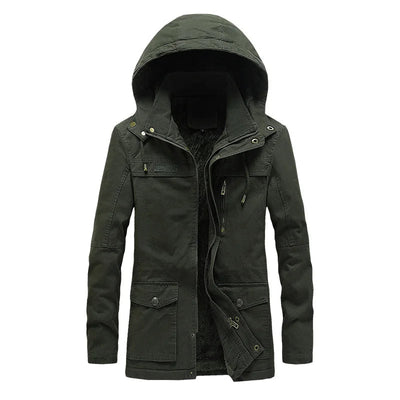 Lässige Winterjacke aus Baumwolle