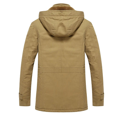 Elegante wattierte Winterjacke aus Baumwolle