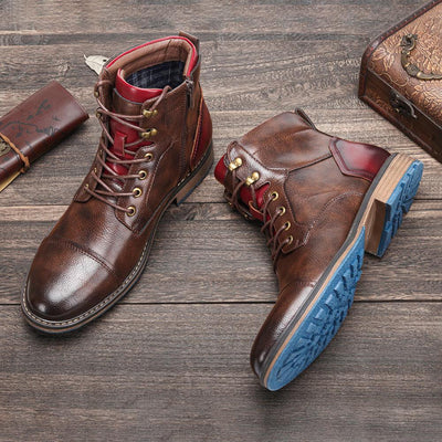 Ethan | Oxford-Stiefel aus echtem Leder