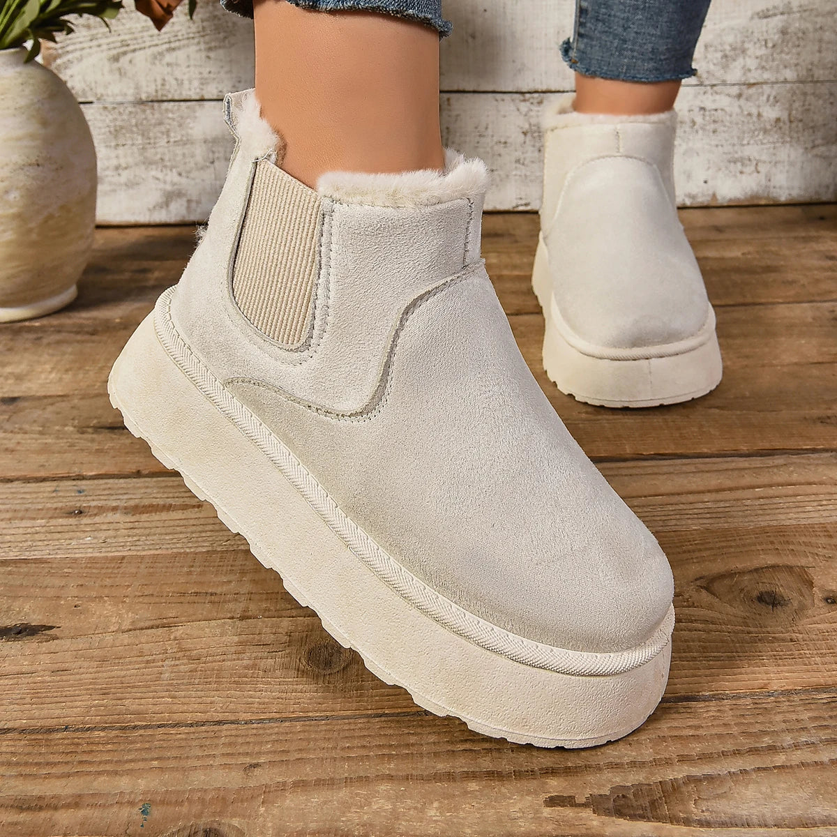 Elsa - Warme Stiefel mit Bequemem Futter