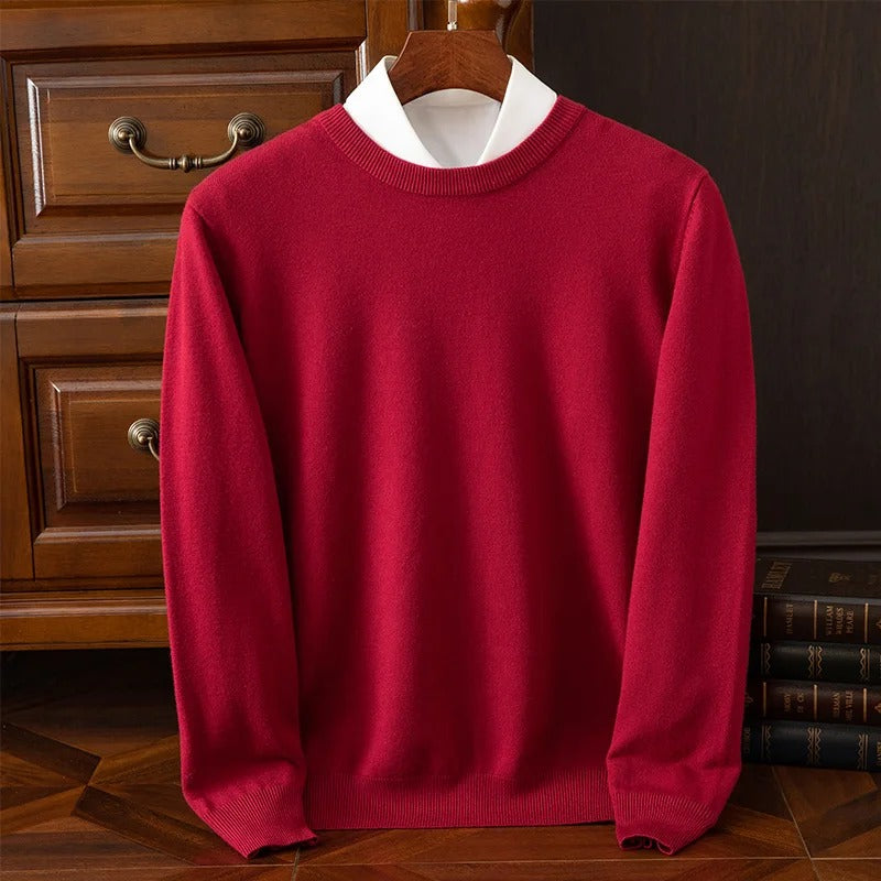Eleganter Pullover aus Wolle
