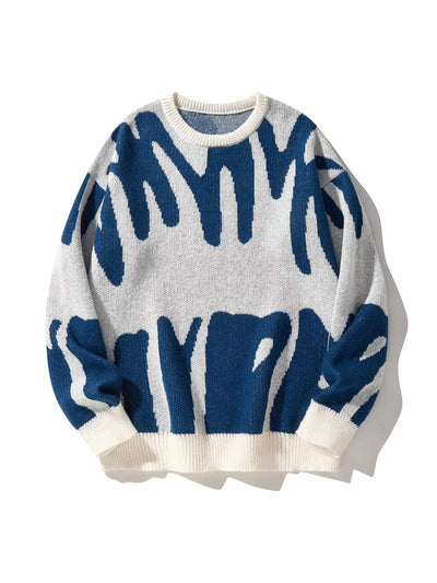 Eleganter gemusterter Pullover