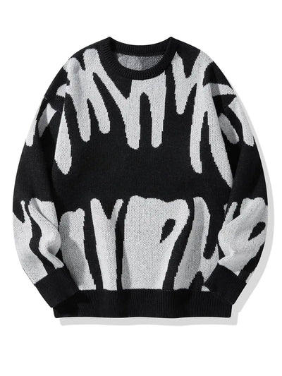 Eleganter gemusterter Pullover