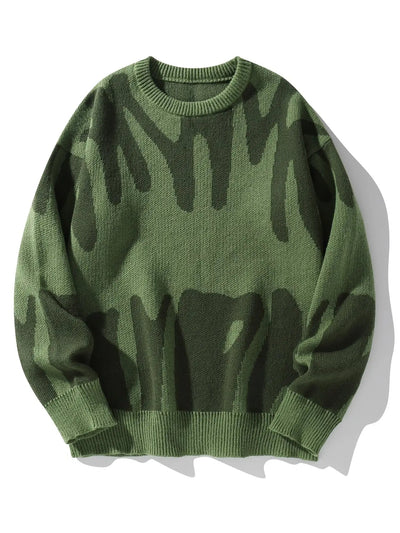Eleganter gemusterter Pullover