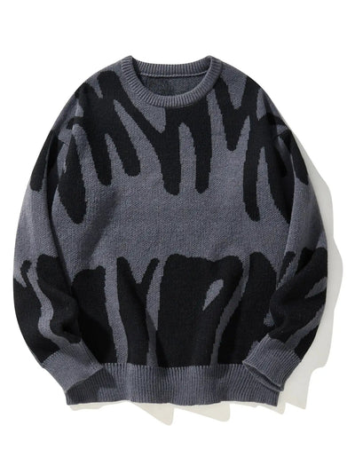 Eleganter gemusterter Pullover