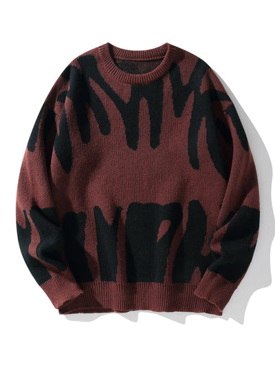Eleganter gemusterter Pullover