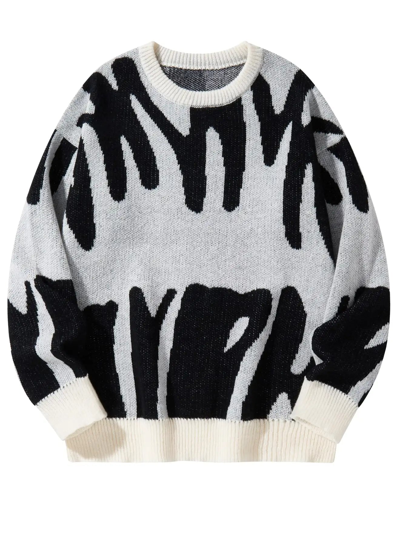 Eleganter gemusterter Pullover
