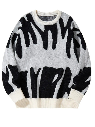 Eleganter gemusterter Pullover