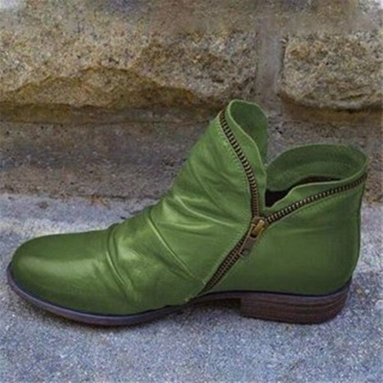 Gabriella - Lederstiefel mit Reißverschluss
