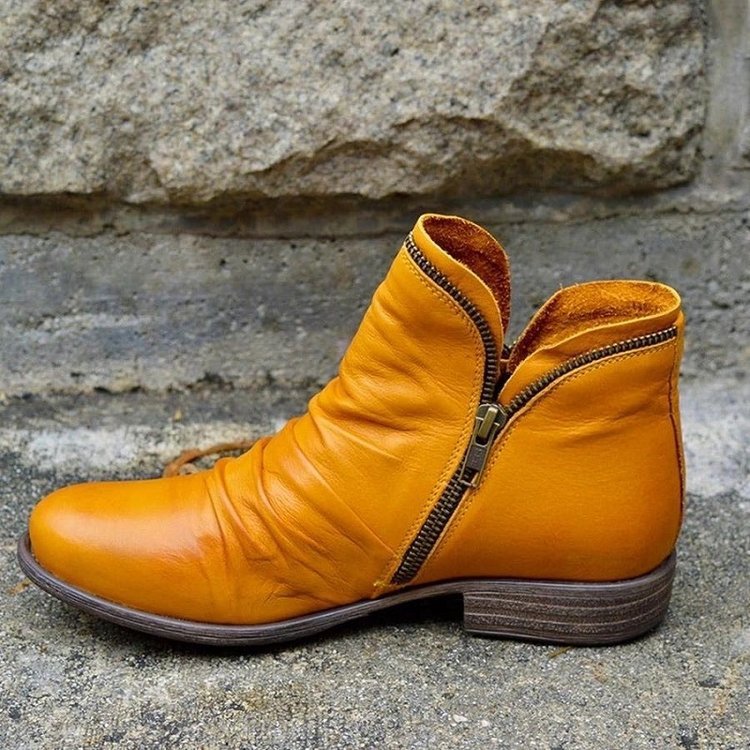 Gabriella - Lederstiefel mit Reißverschluss
