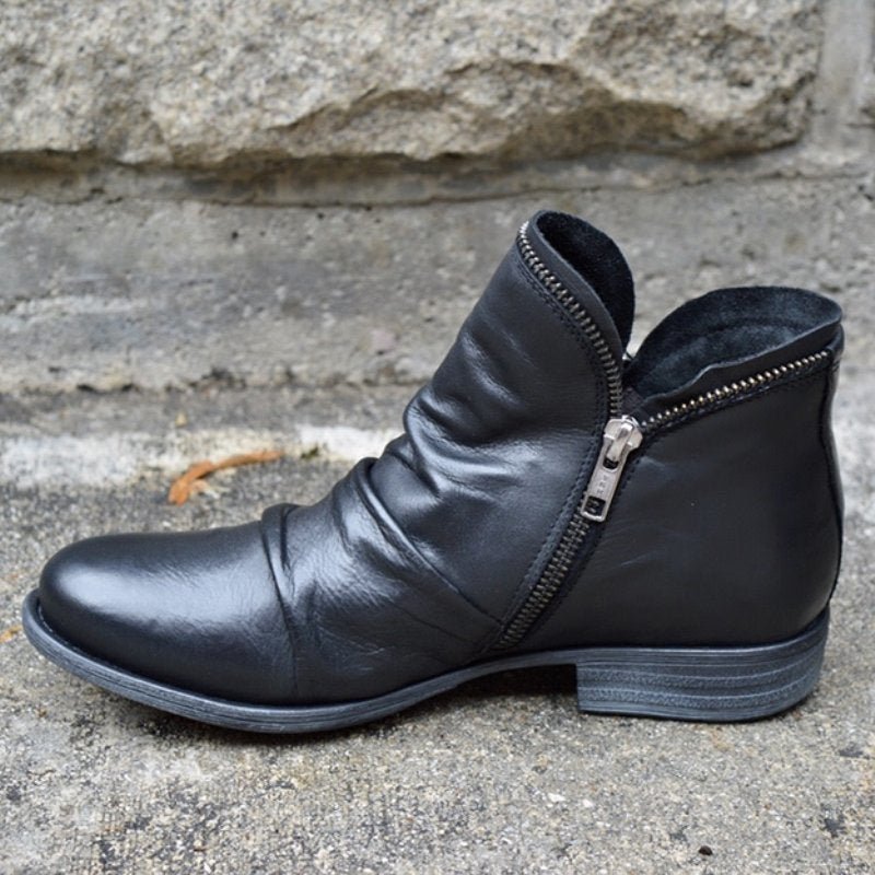 Gabriella - Lederstiefel mit Reißverschluss